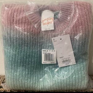 KOHL'S PURPLE BLUE COZY PULLOVER WINTER SWEATER GIRLS SIZE 7 CASUAL CUTE TOP NEW